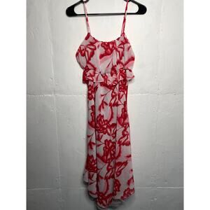 House of Harlow 1960 X Revolve Davi Midi Dress Red Floral Size XXS